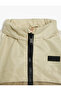 Long Sleeve Color Block Zipper Pocket Hooded Seasonal Jacket - 3
