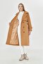 100% Cotton Gabardine Long (110cm) Lined Belted Women's Trench Coat 1111