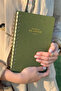 A5 Spiral Green Linen Timeless Planner Agenda Fountain Pen Compatible - 2