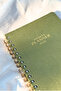 A5 Spiral Green Linen Timeless Planner Agenda Fountain Pen Compatible - 3