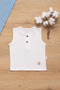 Muslin Sleeveless Summer Baby Set Ecru Color - 5
