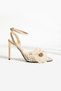 Women's Genuine Leather Heeled Shoes Cream - 2