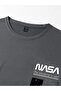 Smoked Oversize Nasa Printed T-shirt - Oversize Printed - 3