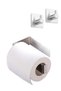 Stainless Steel Toilet Paper Holder and 2Pcs Square Towel Hanger Set - Instant Easy Assembly