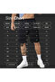 شورت رجالي أسود كلاسيكي من القطن الممشط برمودا فلسطين - 4