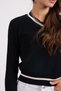 Women's Vt2462 V-Neck Knitwear Sweater Navy Blue - 6