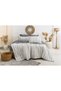 Harmony Hues Yarn-Dyed Natural Double Duvet Cover Set (Elastic Bed Sheet) - 4