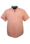 Plus Size Linen Shirt Short Sleeve Button Collar (Wide Relaxed Fit)