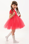 Girl Child Short Sleeve Birthday Princess Party Dress with Extra Fluffy Tutu Skirt - 3