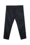Large Size Lace-Up Gabardine Trousers Black