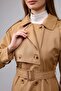Raglan Sleeve Seasonal Lined Long Trench Coat, Cap - 7