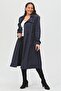 Long Plus Size Women's Lined Trench Coat - 2