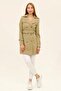 Summer Unlined Gabardine Fabric Short Women's Trench Coat - 6