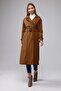 Raglan Sleeve Seasonal Lined Long Trench Coat, Cap