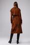 Floral Patterned Lined Long Women's Trench Coat - 8