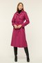 Double Pocket Seasonal Bondit Fabric Long Women's Trench Coat - 3