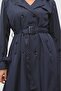 Long Plus Size Women's Lined Trench Coat - 7