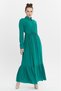 Buttoned Gathered Women's Hijab Dress