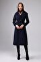 Raglan Sleeve Seasonal Lined Long Trench Coat, Cap - 2