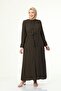 Large Size Summer Ferace with Lace Detail on Collar and Sleeve - 3
