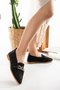 Women's Chain Detailed Knitted Ballerina Shoes Women's Shoes Casual Shoes - 3