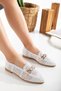 Women's Chain Detailed Knitted Ballerina Shoes Women's Shoes Casual Shoes - 2