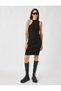 Halter Neck Straight Mini Dress - 3