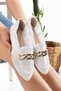 Women's Chain Detailed Knitted Ballerina Shoes Women's Shoes Casual Shoes