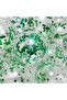 Transparent Balloon Set with Green Confetti - 10 Pieces - 3