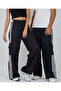 Y2K Black Detailed Baggy Cargo Pocket Parachute Pants New Trend - 3
