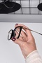 54 Ekartman Unisex Women Men Black Transparent Cat Eye Blue Block Blue Light Protection Screen Glasses - 5