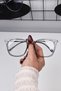 54 Ekartman Unisex Women Men Blue Light Protection Filtered Blue Block Silver Transparent Smoked Glasses