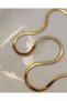 Stainless Guaranteed 316L Steel Italian Crush Gold Color Chain Necklace 45 cm - 5
