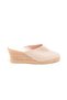 Women's Linen Casual Slippers - Light Beige, Real Handcrafted Closed Toe Straw Handcrafted Handmade - 2