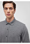 Gray Knitted Shirt Fitted / Fitted Cut 0211244 -80022 - 5