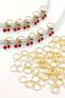 Cute Cherries Hair Earrings Children's Hair Accessory Set 50 pieces - 4