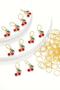 Cute Cherries Hair Earrings Children's Hair Accessory Set 50 pieces