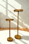 Wooden Jewelry Stand 2 Pieces, Wooden Jewelry Organizer with Decorative Gold Hooks, Accessory Organizer - 5