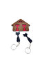Wooden Cat Puzzle Wall Keychain for Couples Walnut-Black - 5