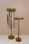 Wooden Jewelry Stand 2 Pieces, Wooden Jewelry Organizer with Decorative Gold Hooks, Accessory Organizer - 7