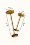 Wooden Jewelry Stand 2 Pieces, Wooden Jewelry Organizer with Decorative Gold Hooks, Accessory Organizer - 9