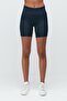 High Elastic Waist Sports Shorts Leggings 9408 Navy Blue - 4
