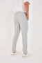 Men's Summer Seersucker Fabric Lycra Jogger Pants Half Elastic Waist Slim Fit Light Gray - 6