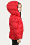 Girl's Red Fleece Hooded Waterproof Windproof Inflatable Winter Coat & Coat - 5