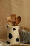 Black Patterned Hanger Detailed Vintage Country Style Large Size Decorative Spoon Holder - 4