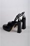 Select 8249 platform heel women's shoe (heel: 9.5 cm platform: 2 cm) black patent leather - 6