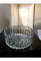Cut Crystal Glass Serving Salad Bowl - 19 cm Lace Edge - 3