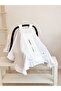 Cotton Muslin Ruffled Stroller Cover 90X110 cm Sun and Wind Protector, with Snap Fasteners