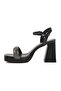 Black Platform Heel Women's Heeled Shoes 336535   Z - 2