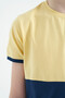 Yellow Print Detailed Color Block Standard Fit O Neck Boys T-Shirt - 11107 - 4